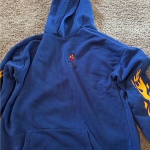 blue flame hoodie